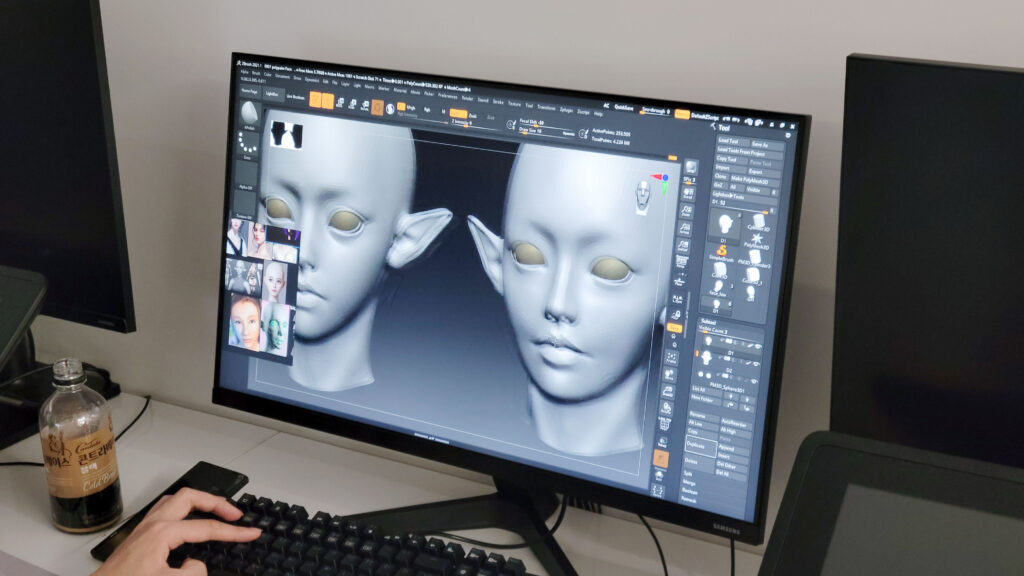 3D모델링 수업화면